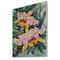 Designart - Vintage Forest Orchids I - Traditional Print on Natural Pine Wood